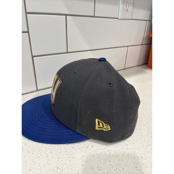 New York Giants New Era 59FIFTY Fitted Hat 7 1/4 Gray Blue Gold Red - Picture 2 of 4